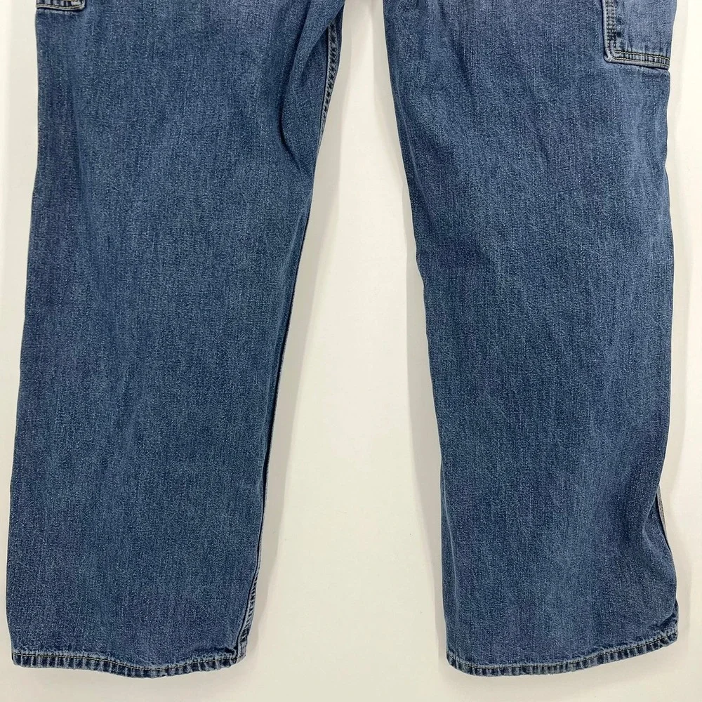 Levis Carpenter Loose Straight Jeans Mens 40x30 Blue Denim Utility Pants